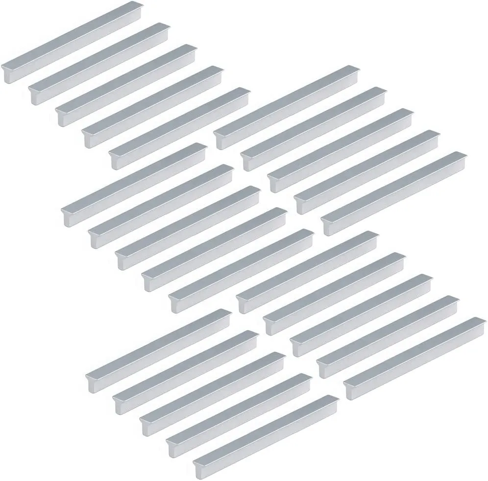 Emuca Maniglia Mobile 128 mm Alluminio Opaco Set 25 pz