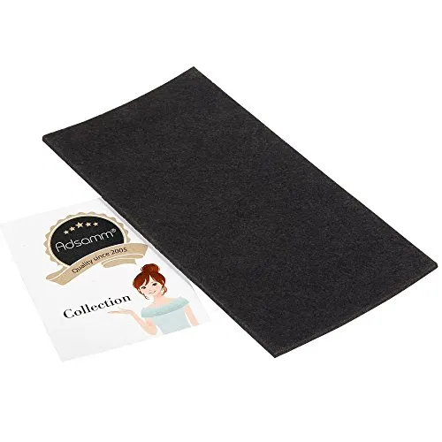 Adsamm foglio feltro autoadesivo nero 10x20 cm 3,5 mm