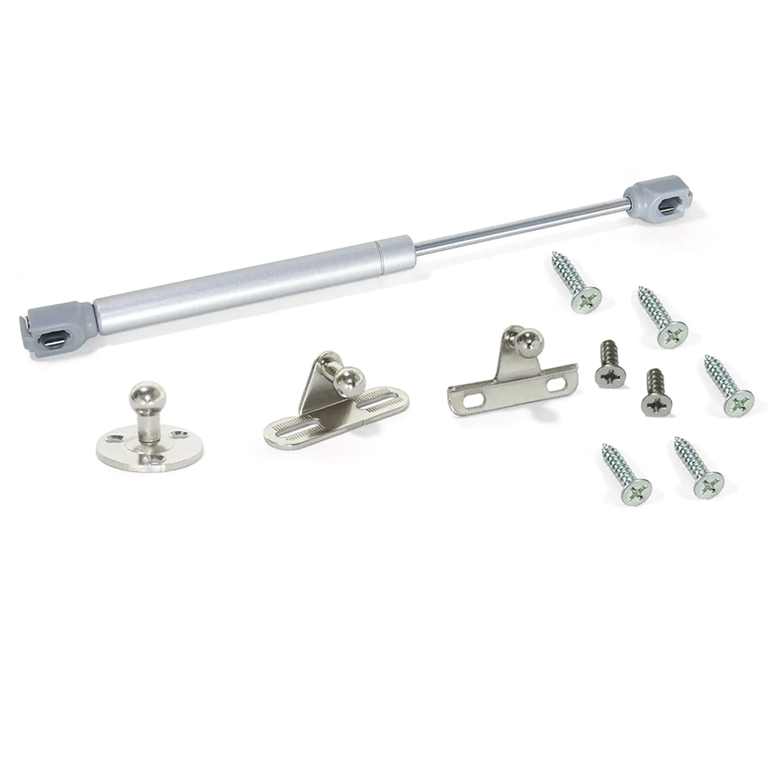 Emuca 1274525 Kit Pistone a Gas 11Kg 80mm 10 Pezzi