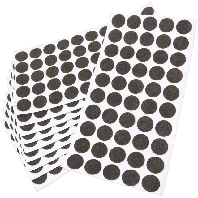 Adsamm 20x20 mm feltrini autoadesivi marrone 500 pezzi ultrasottili