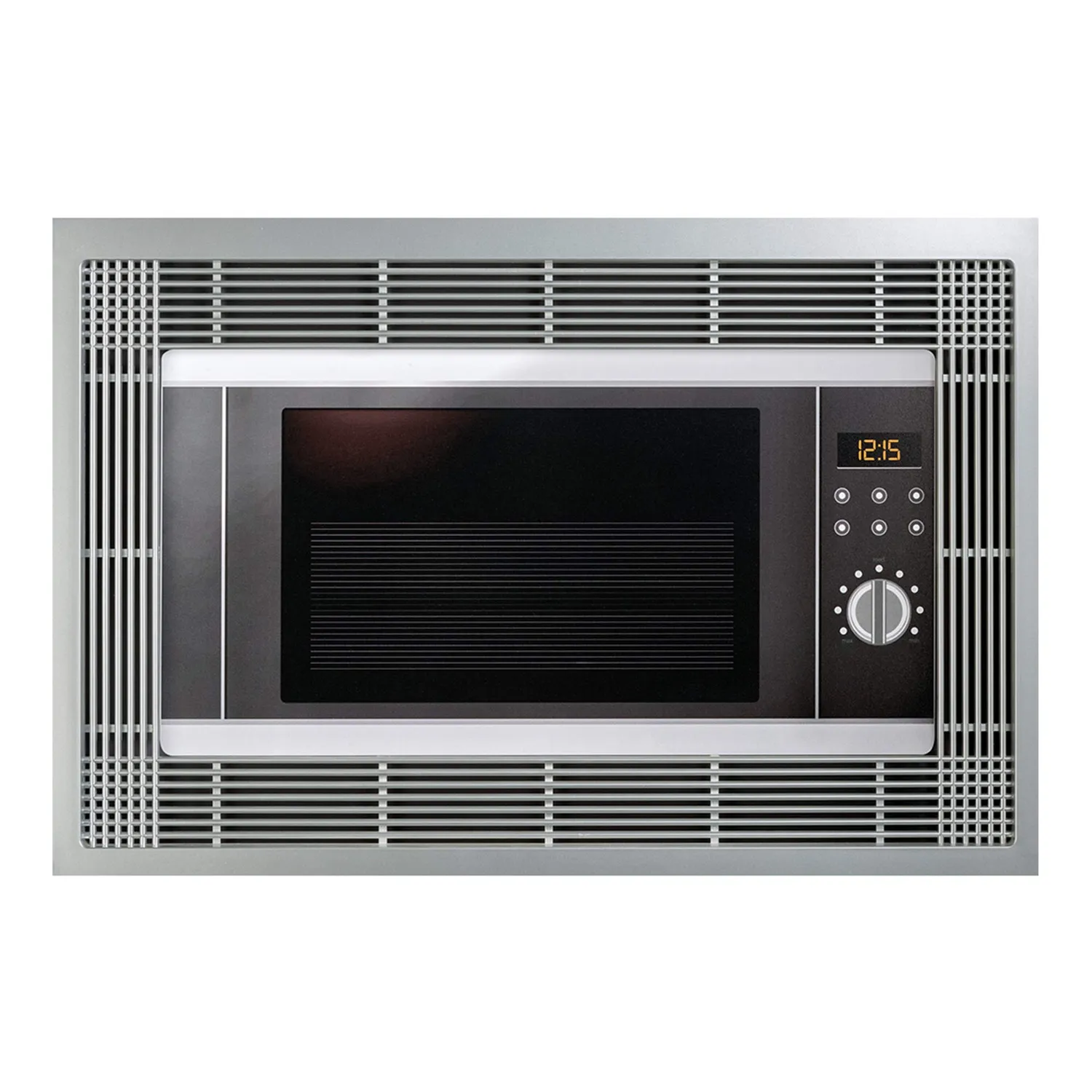 Emuca telaio microonde incasso 600x400 mm grigio argentato