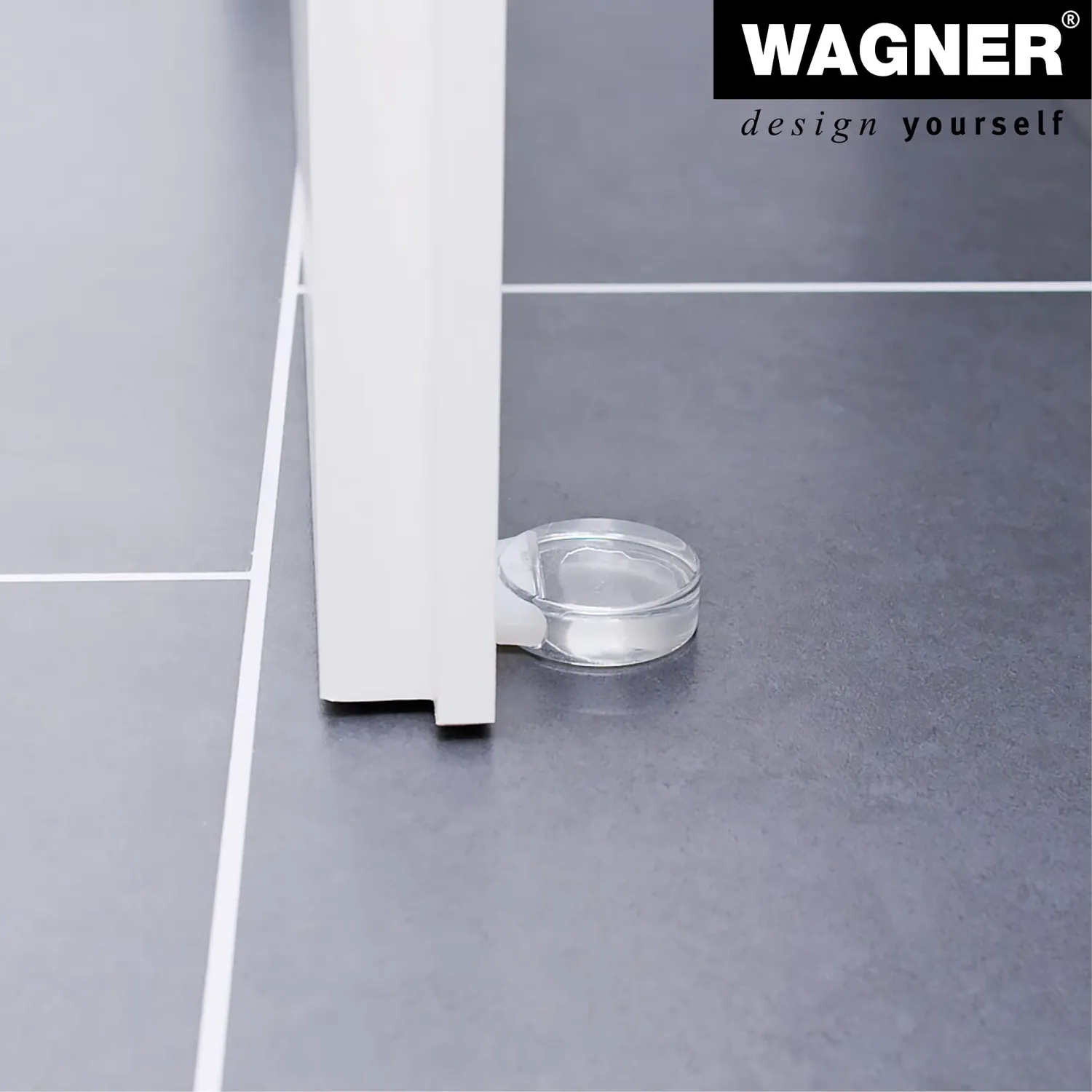 Wagner 15510511 fermaporta adesivo trasparente diam. 50 mm