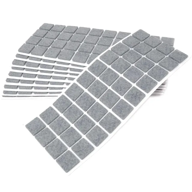 Adsamm feltrini autoadesivi 25x25 mm grigi 400 pezzi 3,5 mm