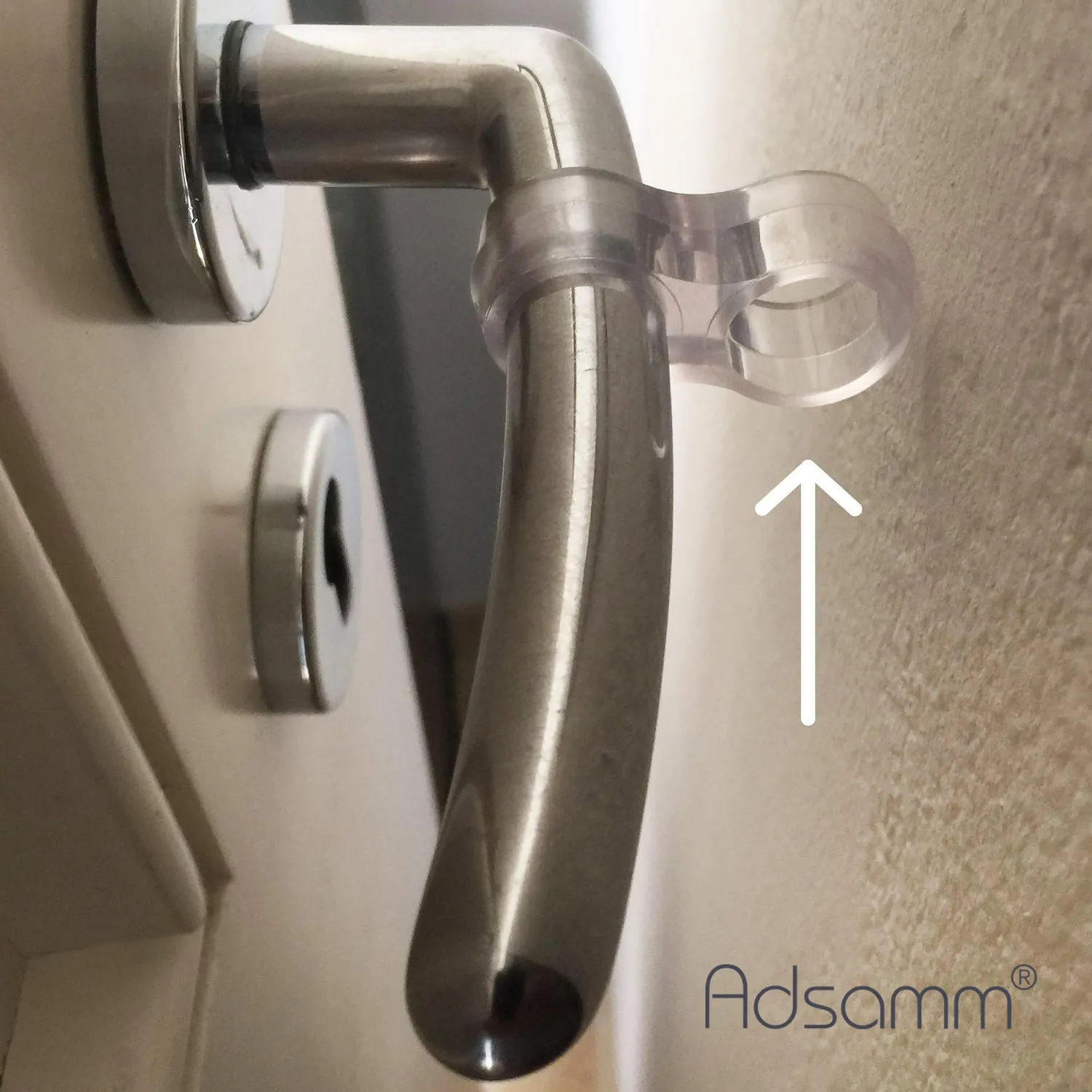 Adsamm Paracolpi Anello Maniglie PVC Trasparente Ø16/18 mm