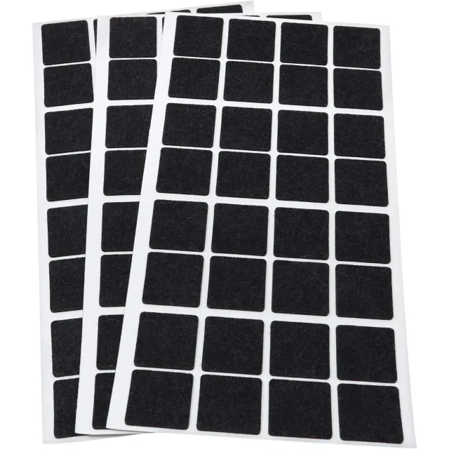 Adsamm feltrini autoadesivi 25x25 mm neri 96 pz ultrasottili