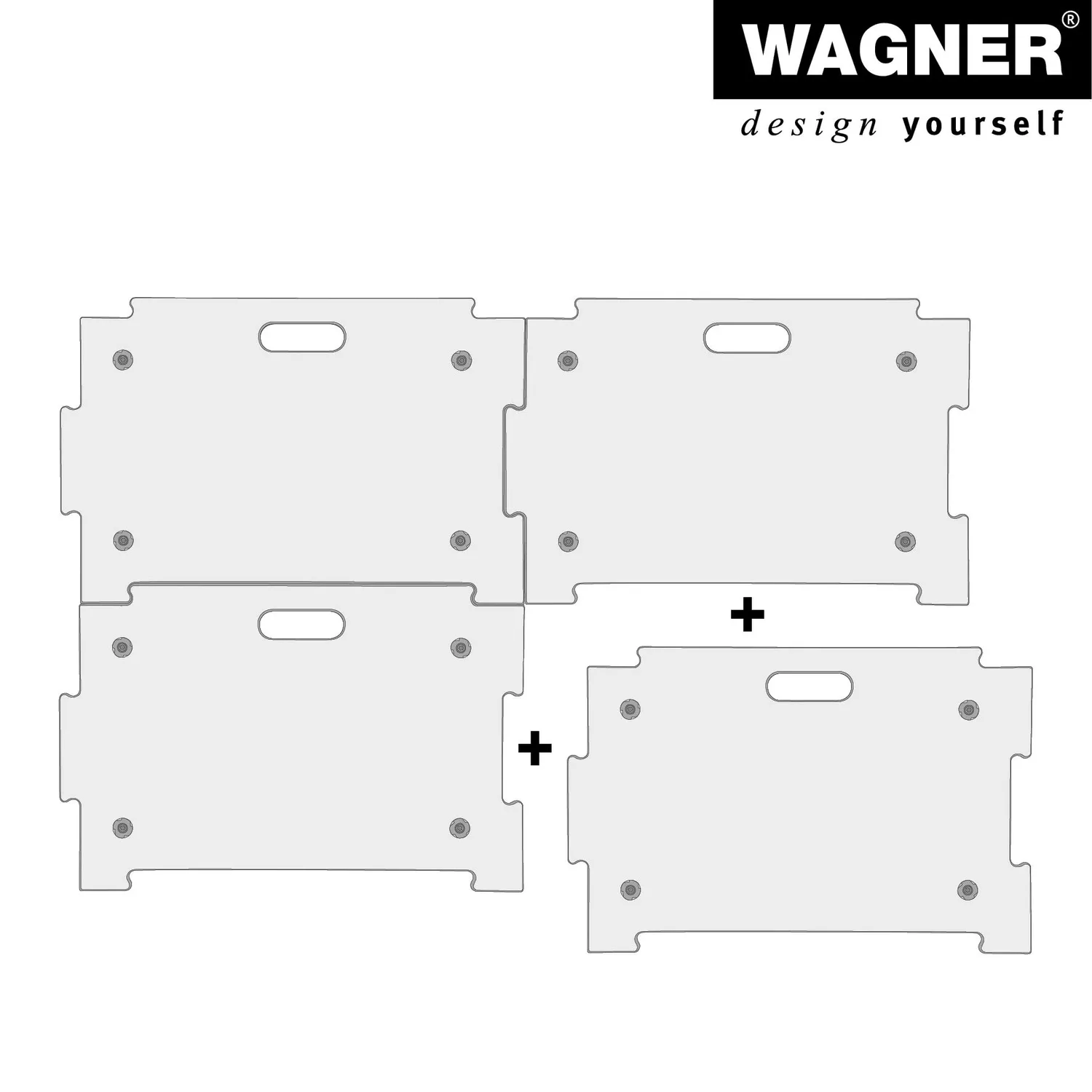 Wagner MM 1382 carrello trasporto 59x39cm portata 250kg