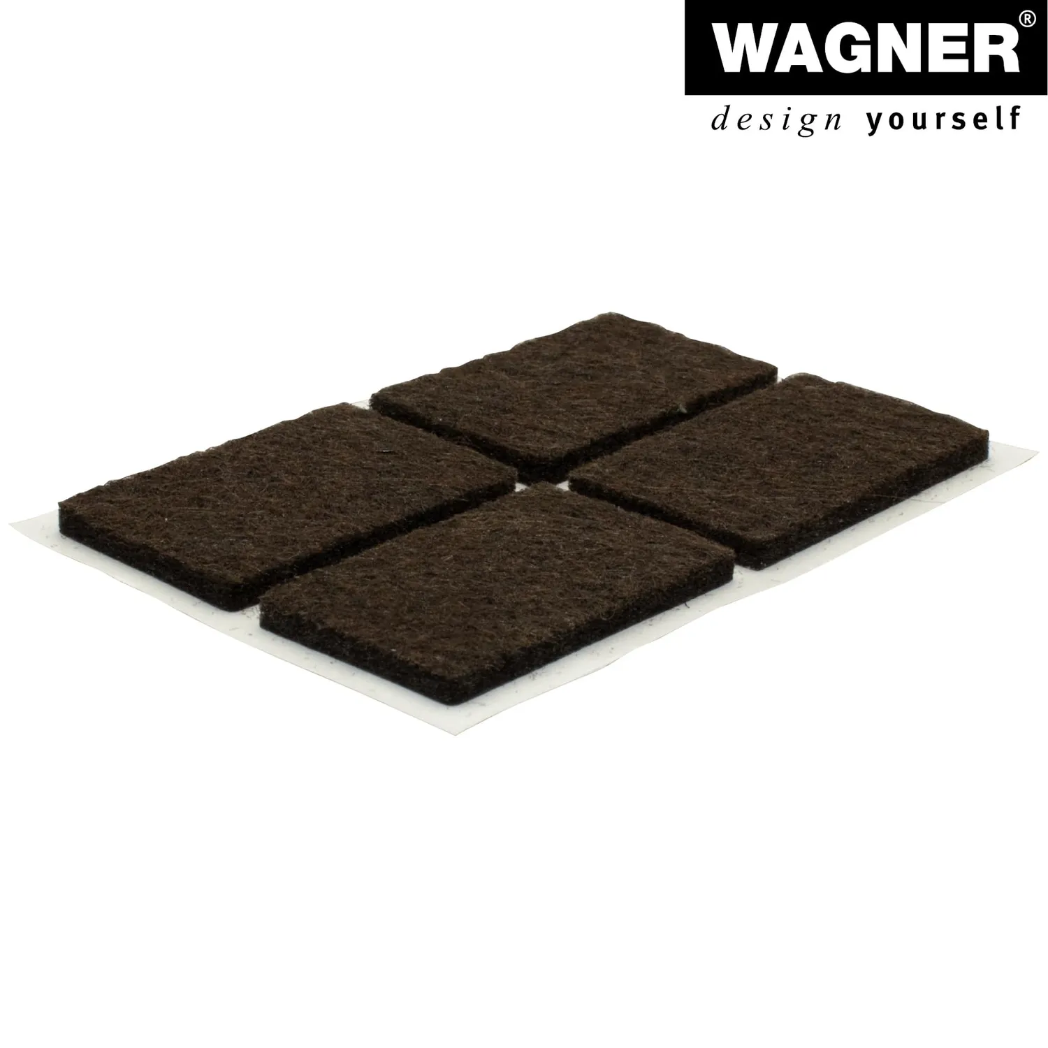 Wagner EH 1737 feltrini adesivi 22x36 mm marroni 12 pz feltro