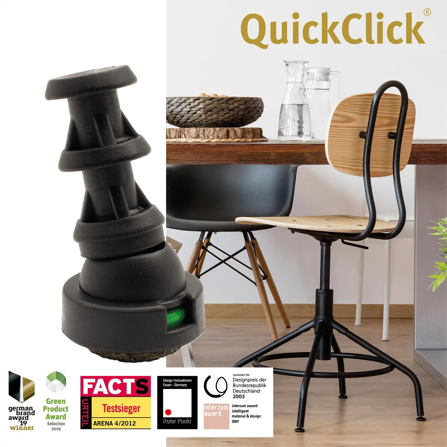 Wagner QuickClick 15788800 piedini tubi 20 mm 4 pz feltro