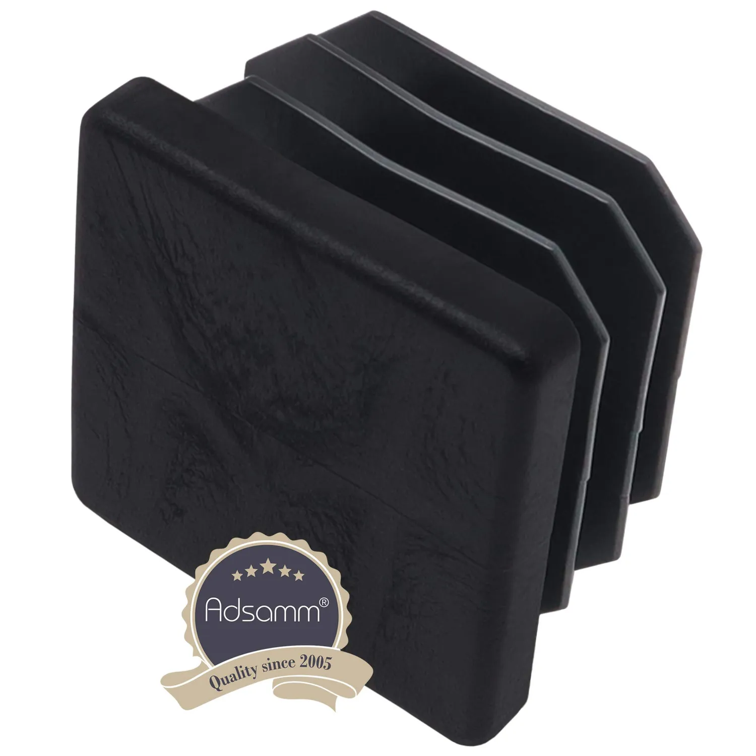 Adsamm puntali alettati quadrati 35x35 mm neri 16 pezzi