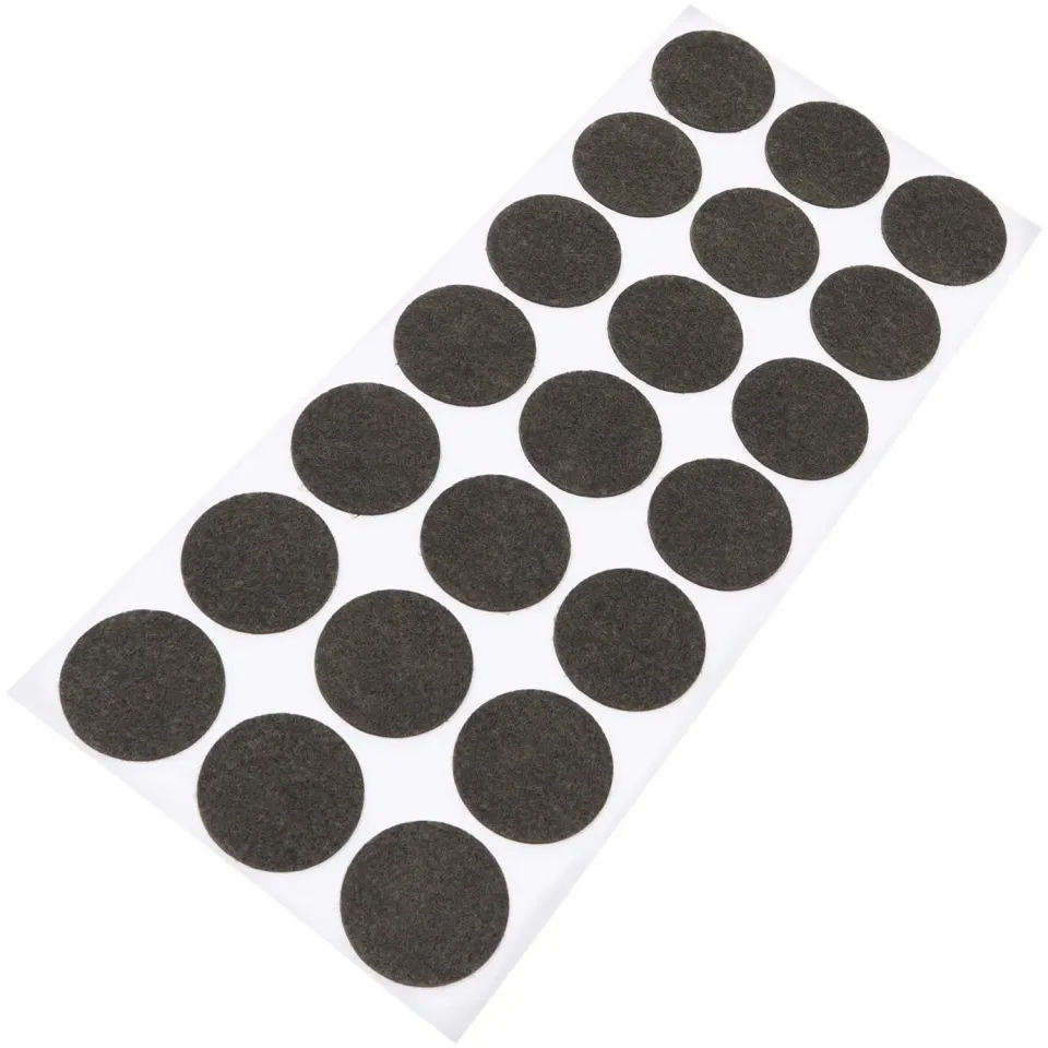Adsamm feltrini ultrasottili ø30 mm marroni 21 pezzi 1,5 mm