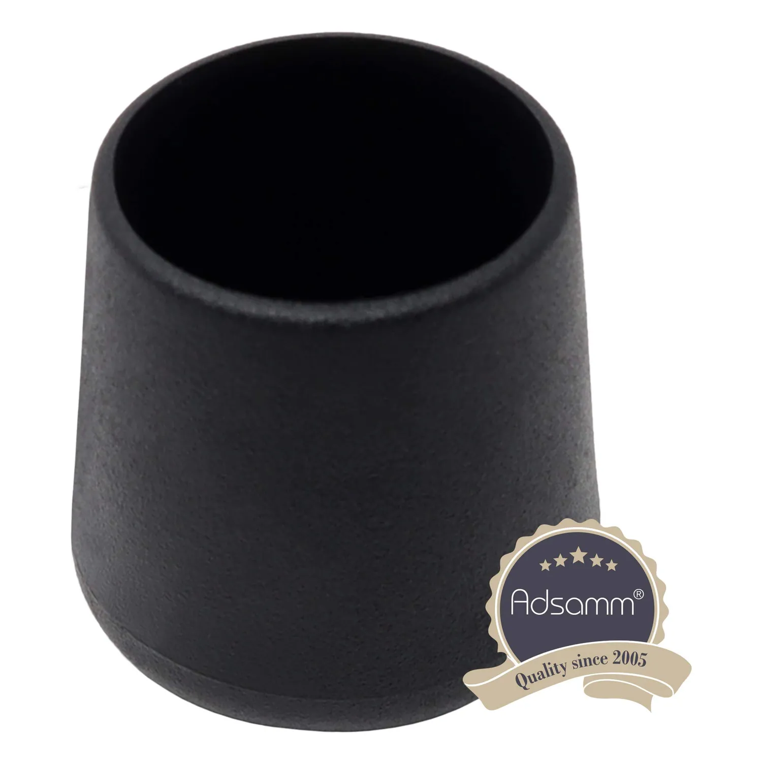 Adsamm Quality puntale tondo nero 32-33 mm 1 pezzo PVC