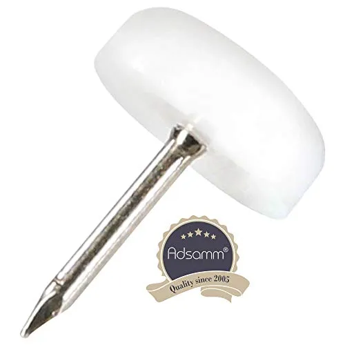 Adsamm PG-N-WH-13-16 feltrini con chiodo bianchi 16 pezzi Ø 13 mm