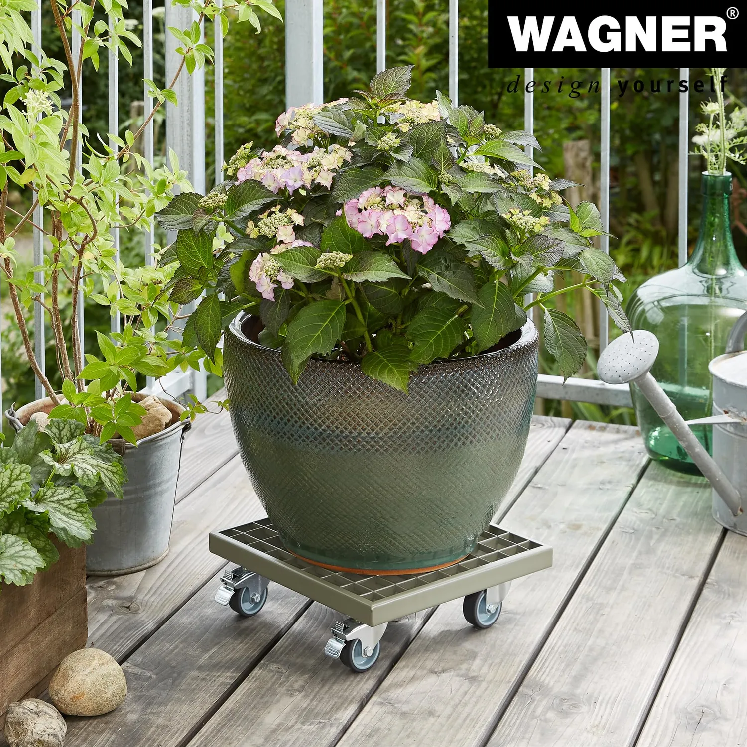 Wagner Industrial 20701601 carrello piante 29x29 cm gris 200 kg