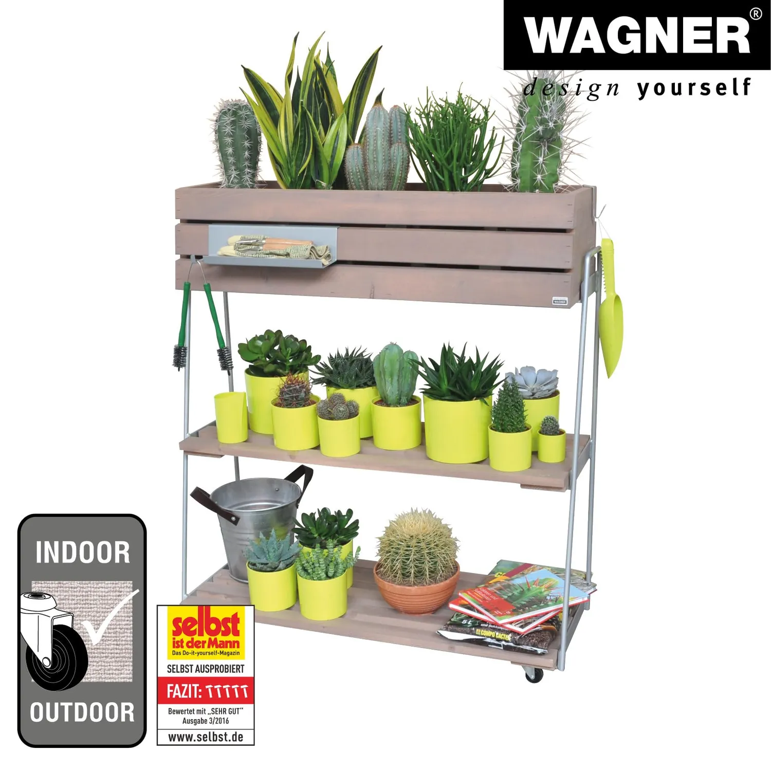 WAGNER GreenFAMILY GreenRACK aiuola rialzata 87x103 cm legno