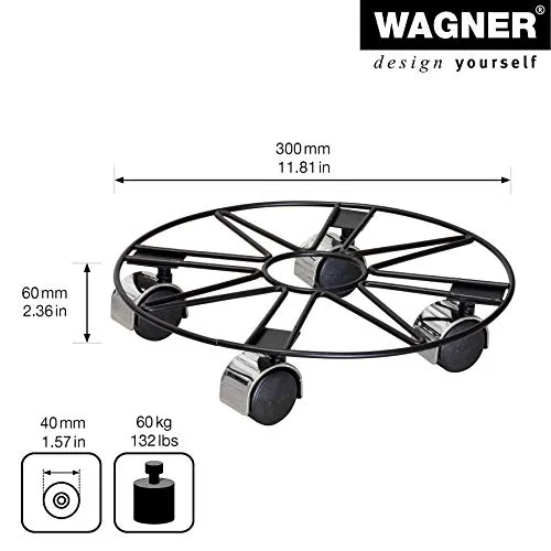 Wagner Black Star 20093801 carrello piante tondo 30 cm