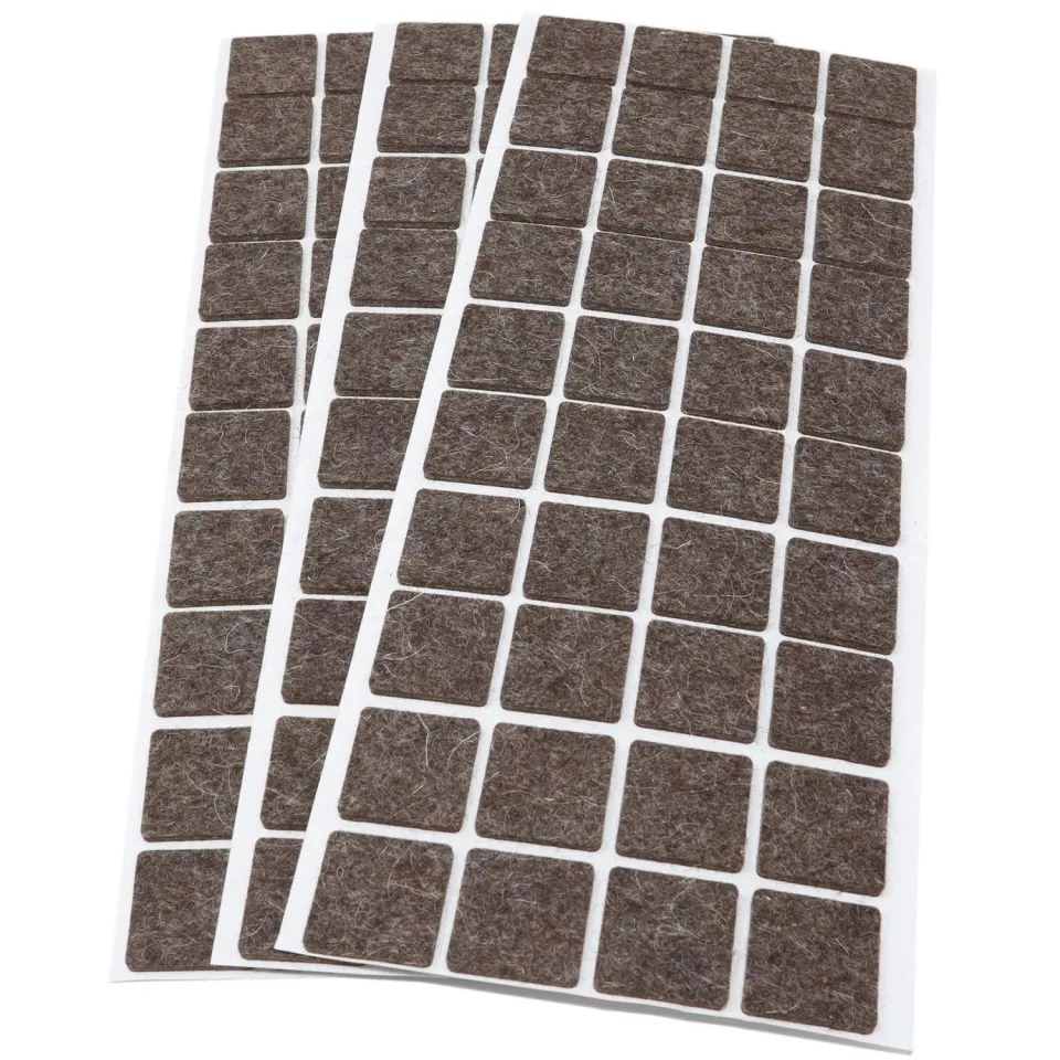 Adsamm Quality 25x25 mm feltrini autoadesivi 120 pezzi marrone
