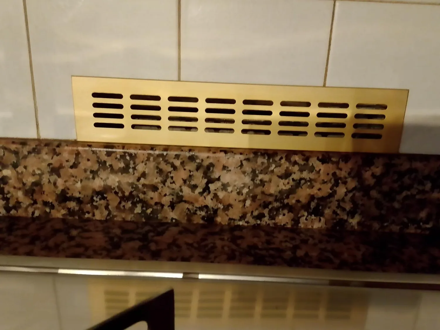 Gedotec Griglia Ventilazione 300x60 Nero Opaco Alluminio
