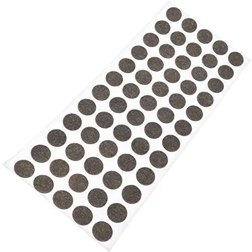 Adsamm feltrini autoadesivi rotondi ø14 mm marroni 60 pezzi ultrasottili