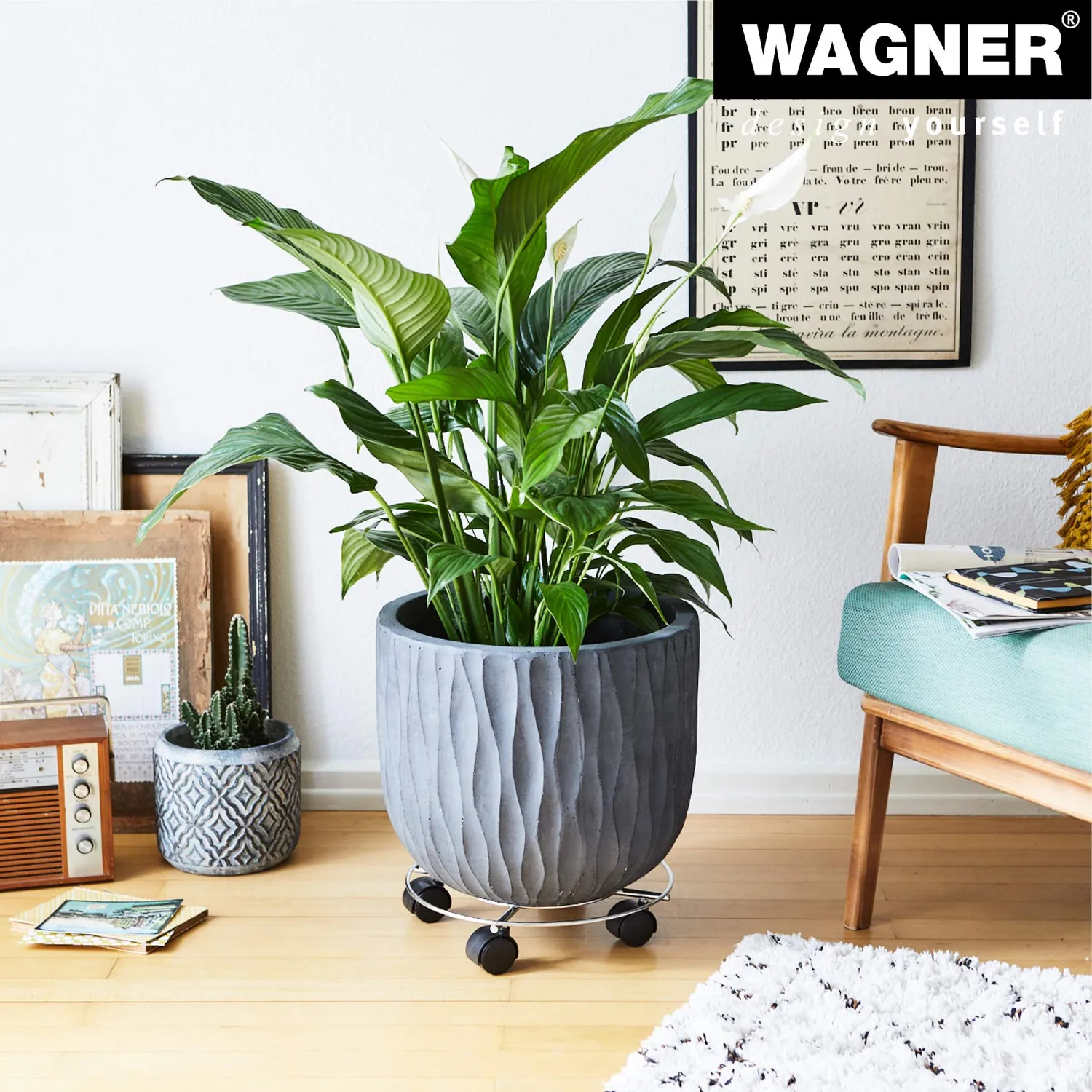 Wagner Chromato carrello piante Ø30 cm 60 kg