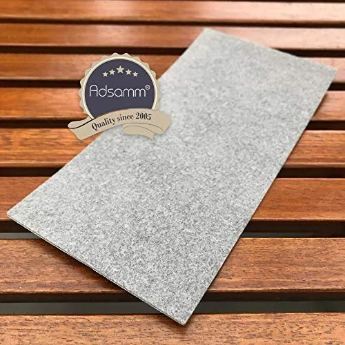 Adsamm Feltro Autoadesivo 1,5 mm Grigio 5 Fogli 10x20 cm