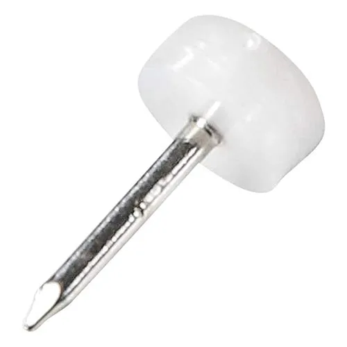 Adsamm PG-N-WH-10-4 pattini bianchi Ø10 mm 4 pezzi con chiodo