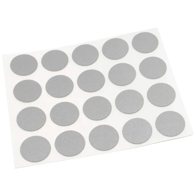 Adsamm copriforo adesivi argento 13 mm 20 pezzi ultrasottili