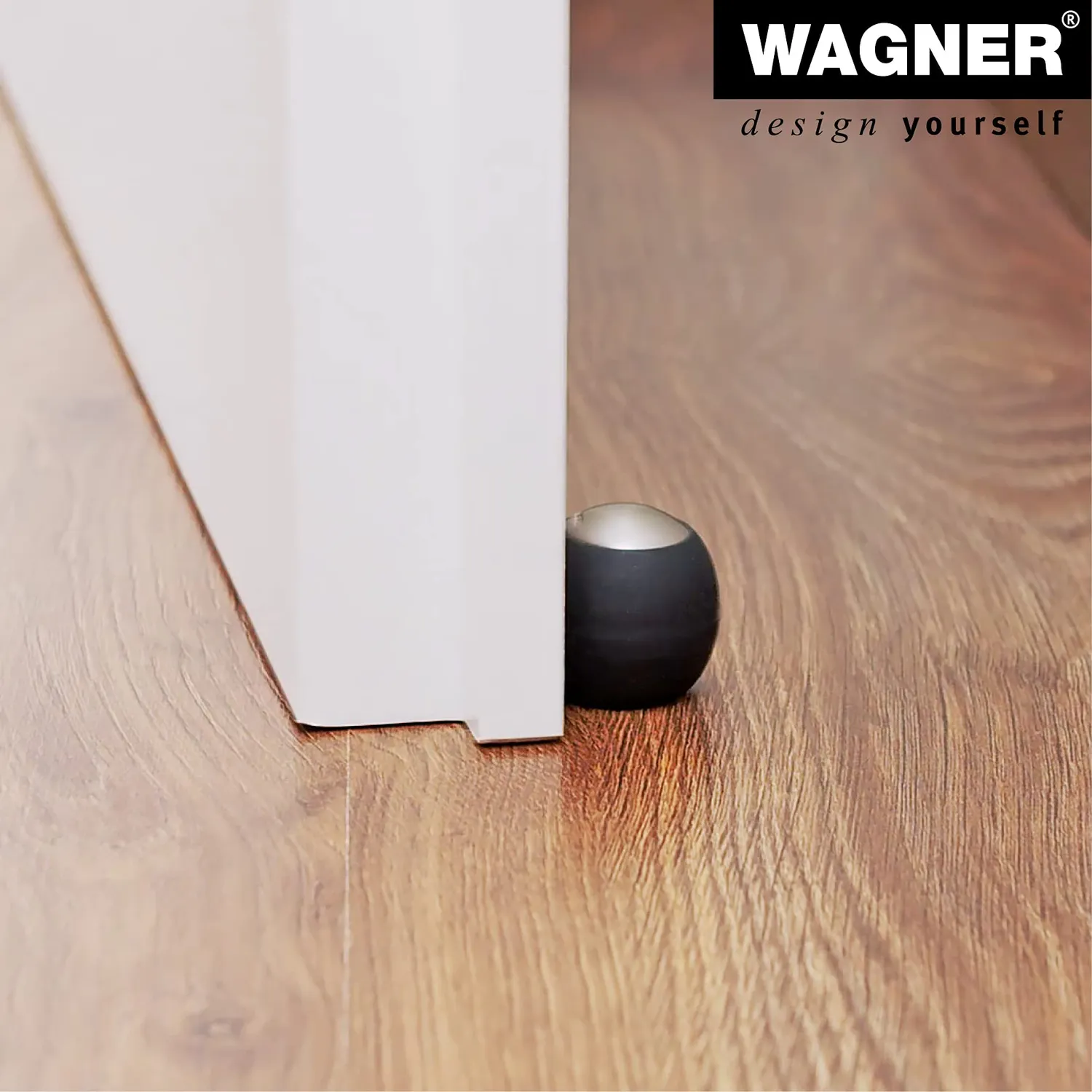 Wagner Uovo Fermaporta Pavimento Ø 30x30 mm Zinco Satinato