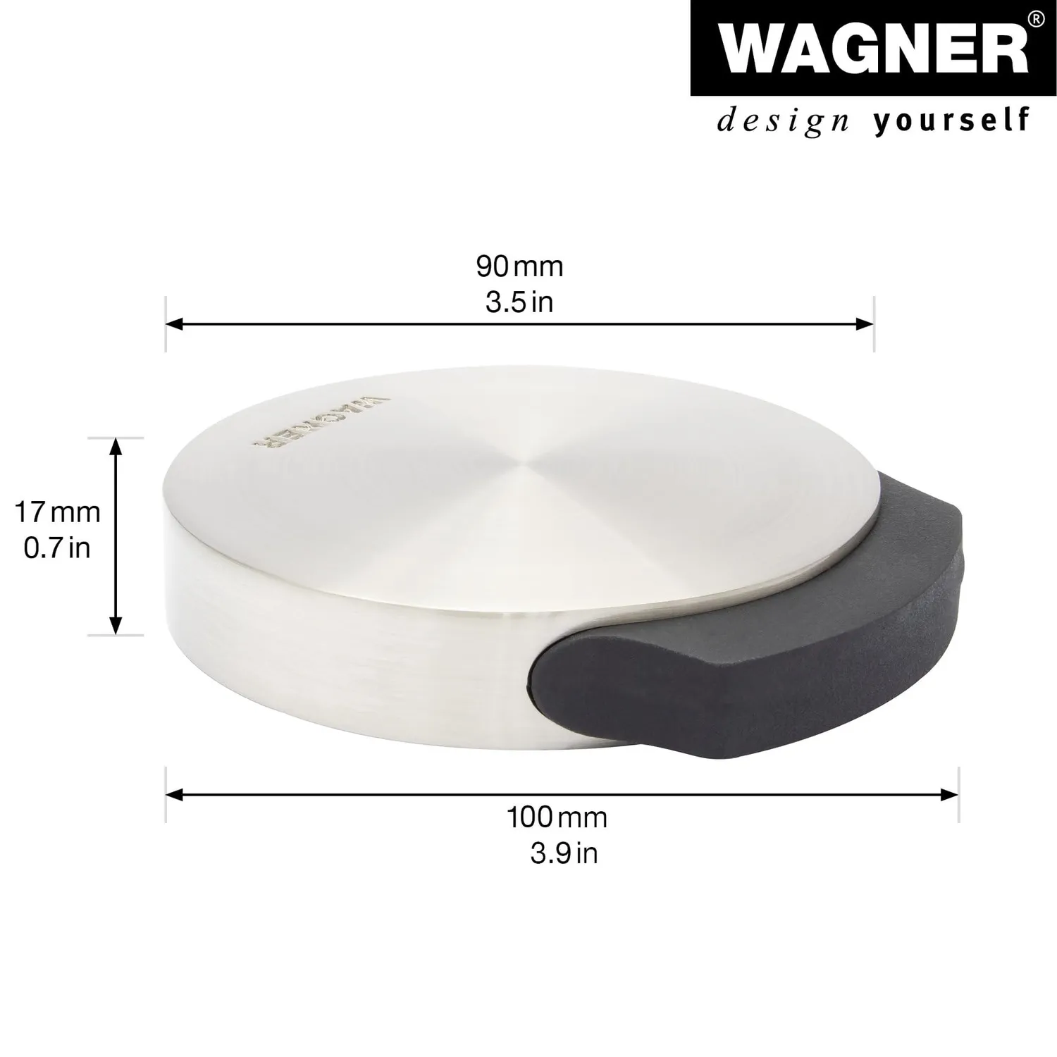 Wagner Fermaporta Pavimento Ø50 mm Zinco Avvitare Incollare