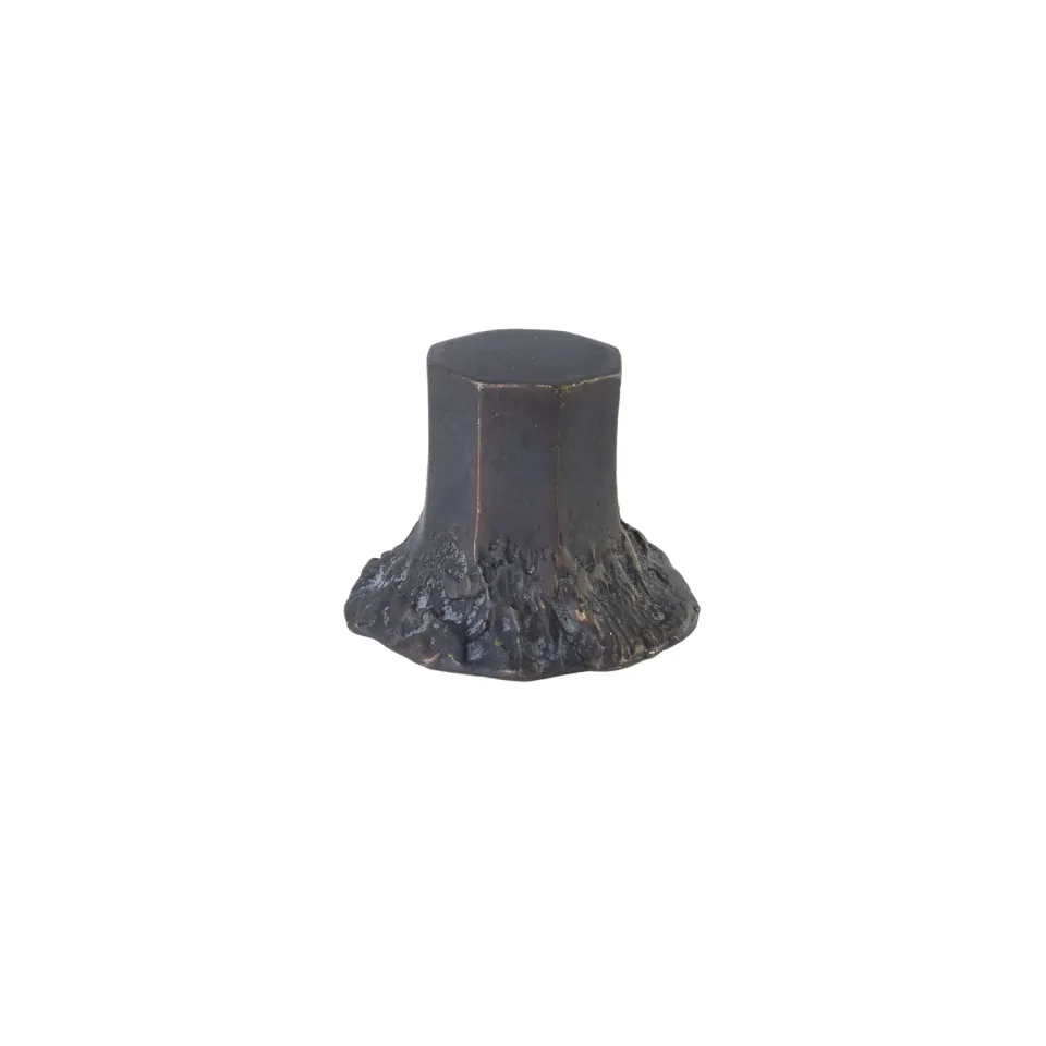NIVA Design Solido pomello ottone nero acidato