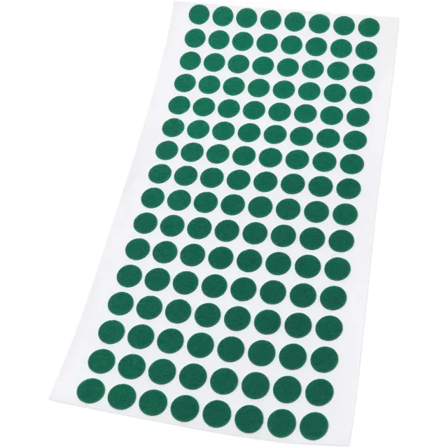Adsamm Feltrini Ultrasottili Verdi Ø 12 mm 128 Pezzi 1,5 mm