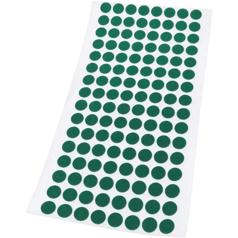 Adsamm Feltrini Ultrasottili Verdi Ø 12 mm 128 Pezzi 1,5 mm