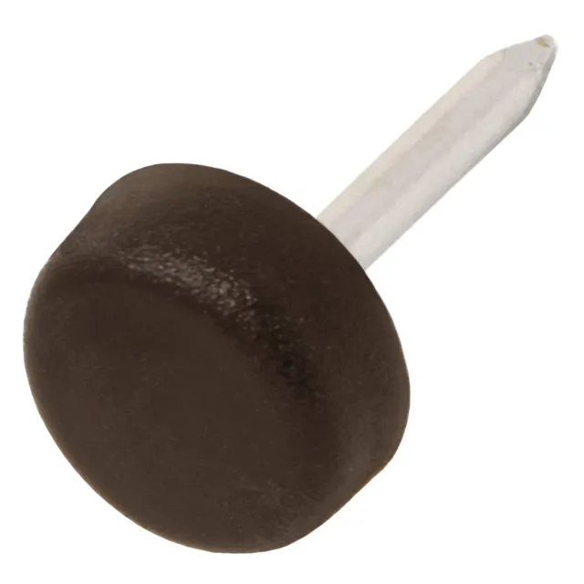Adsamm PG-N-BR-10-16 Pattini Plastica Ø10 mm Marrone 16 pz