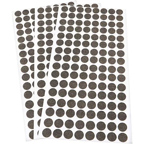 Adsamm ø 12 mm feltrini autoadesivi marrone 384 pezzi ultrasottili