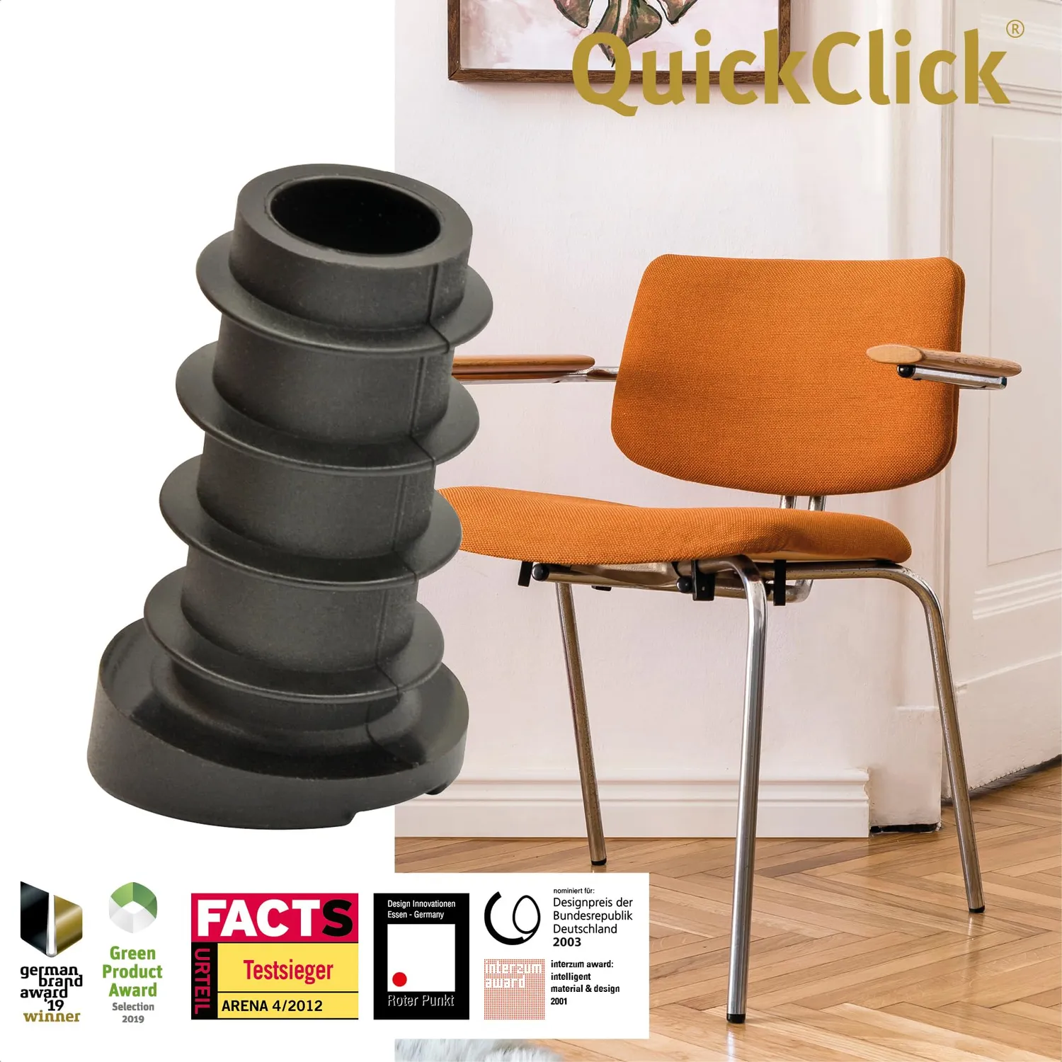 Wagner QuickClick 15786400 base Smart piedini set 4 pezzi 14/18 mm 12°