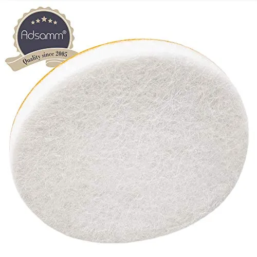 Adsamm Quality Ø 50 mm feltrini autoadesivi 100 pezzi bianchi 5,5 mm