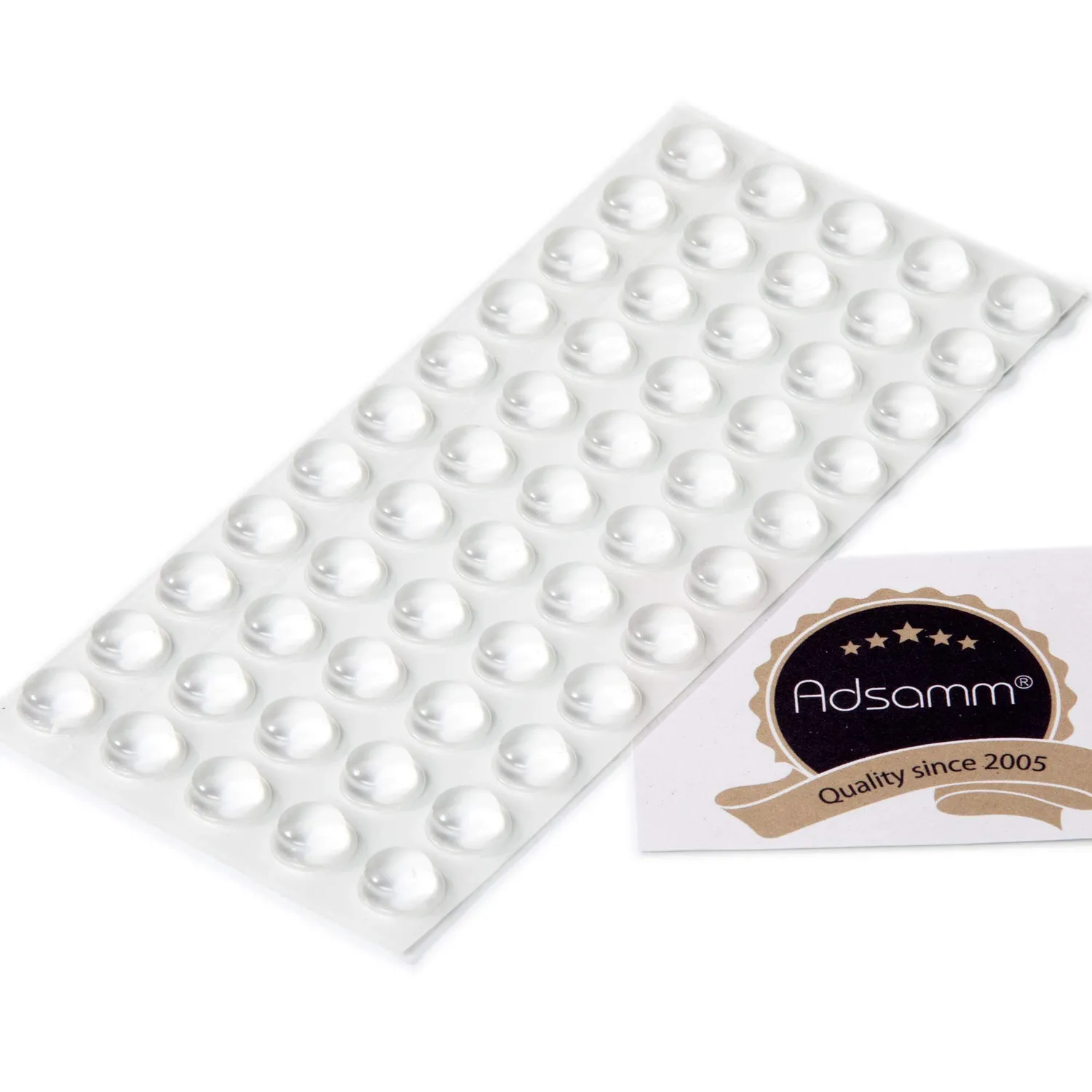 Adsamm paracolpi adesivi trasparenti tondi Ø6 mm x 2 mm mini