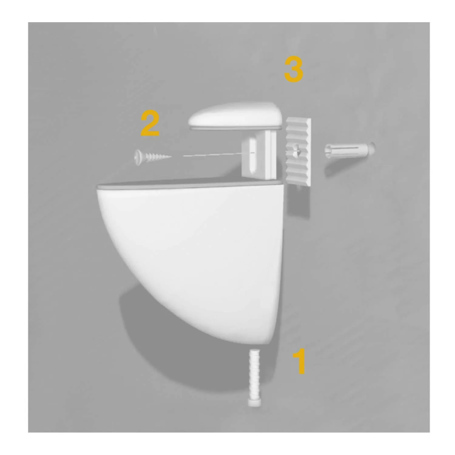 Emuca Mirlo 4009525 Reggimensola Coppia Alluminio 20 mm