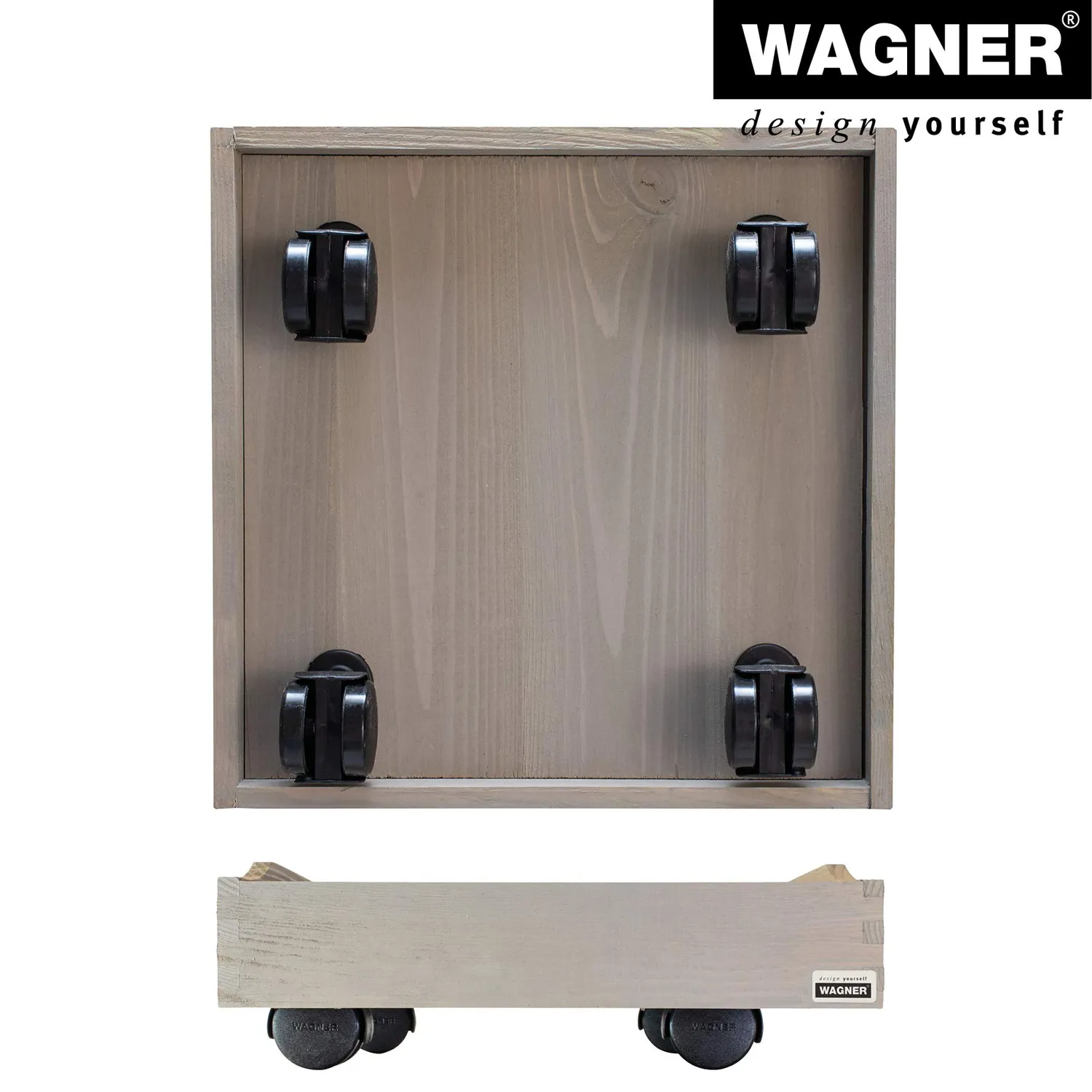 WAGNER Vintage carrello piante tortora 30x30 cm 100 kg