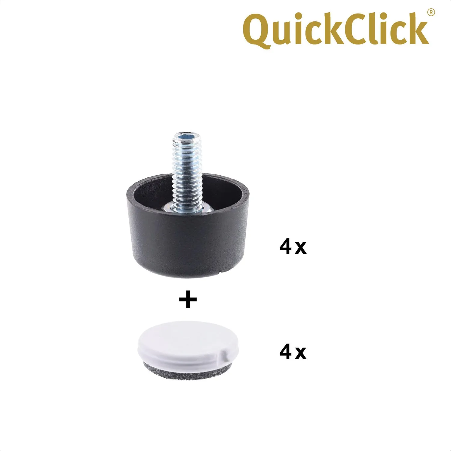 Wagner QuickClick 15417999 piedino regolabile M8 set 4 pezzi