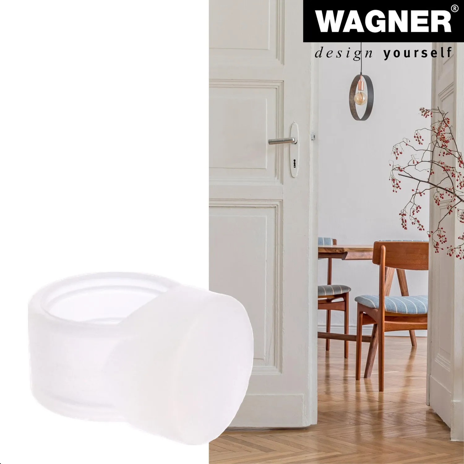 Wagner 15525404 fermaporta anello rosso 4 pz Ø18mm