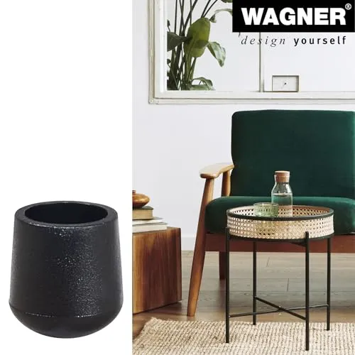 Wagner EH 0610 tappi tubi acciaio 4 pezzi neri scorrevoli