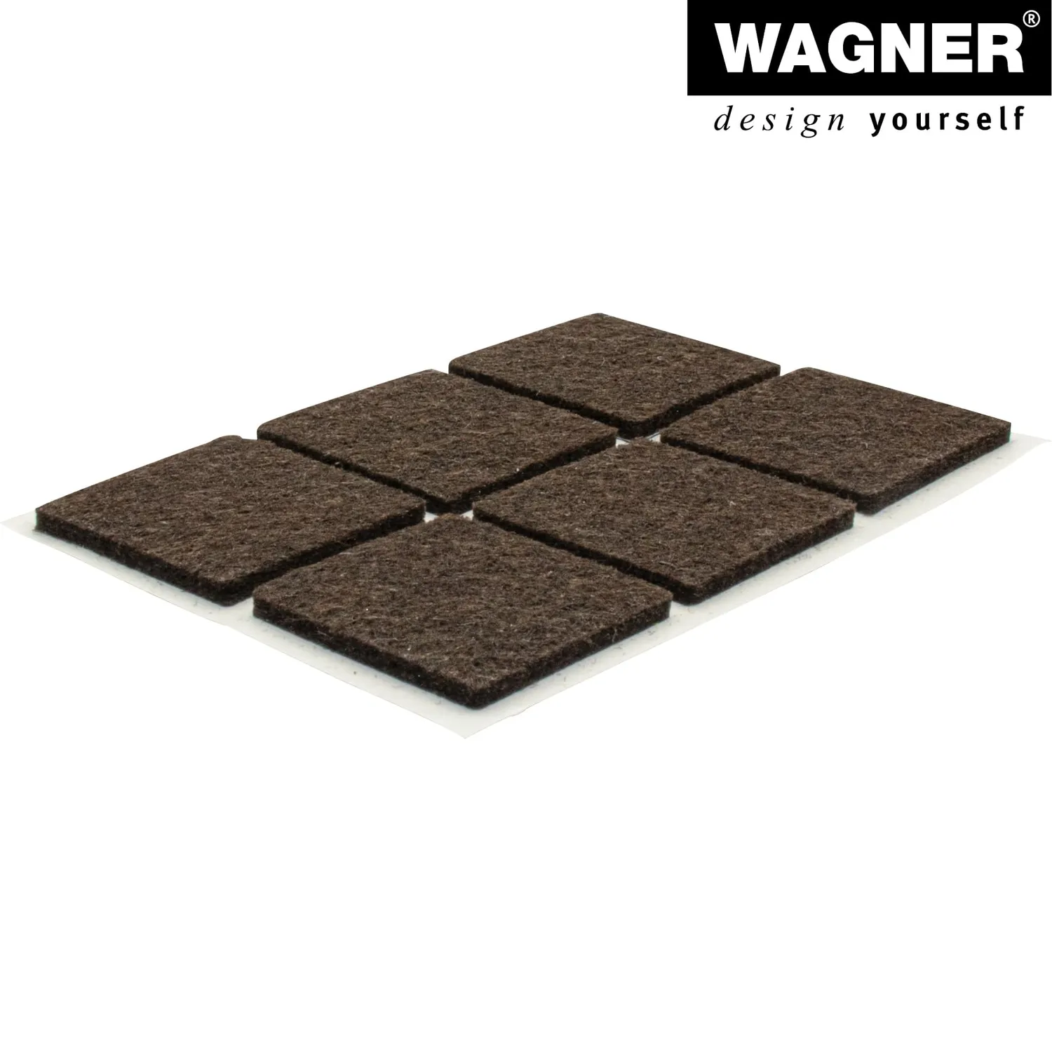 Wagner EH 1731 15173199 feltrini adesivi 30x30 mm 12 pz marroni