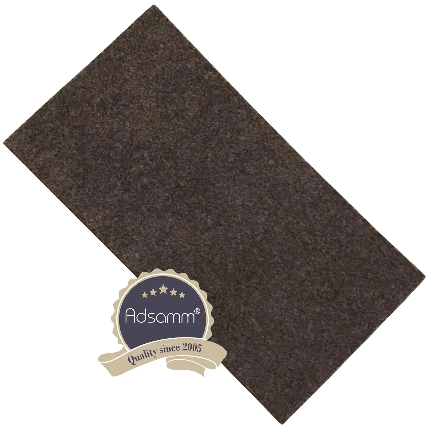 Adsamm Feltro Autoadesivo 1,5 mm Marrone 10 Fogli 10x20 cm