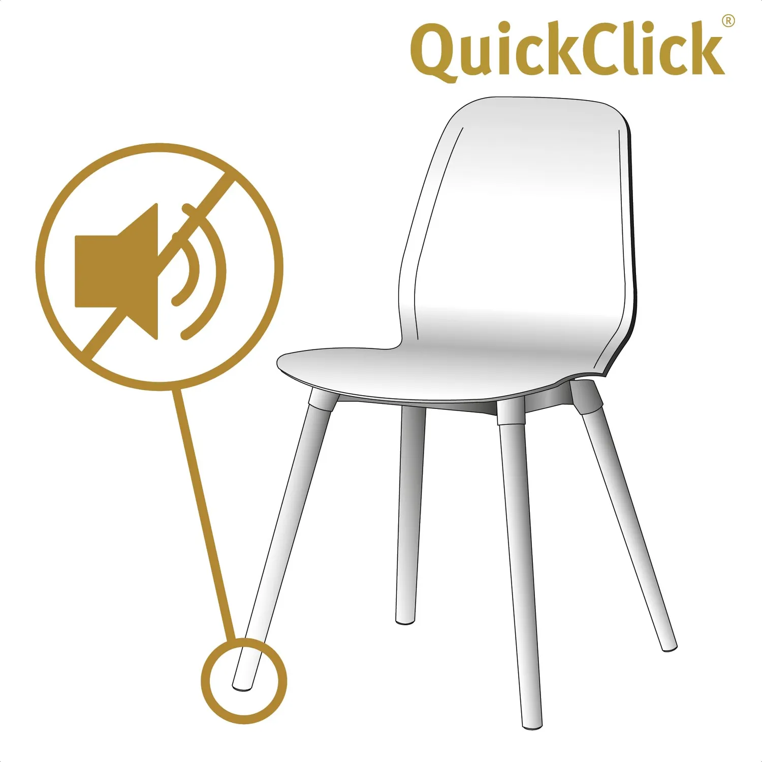 Wagner QuickClick 16781500 feltrini Syno Slim 17 mm da avvitare 4 pz