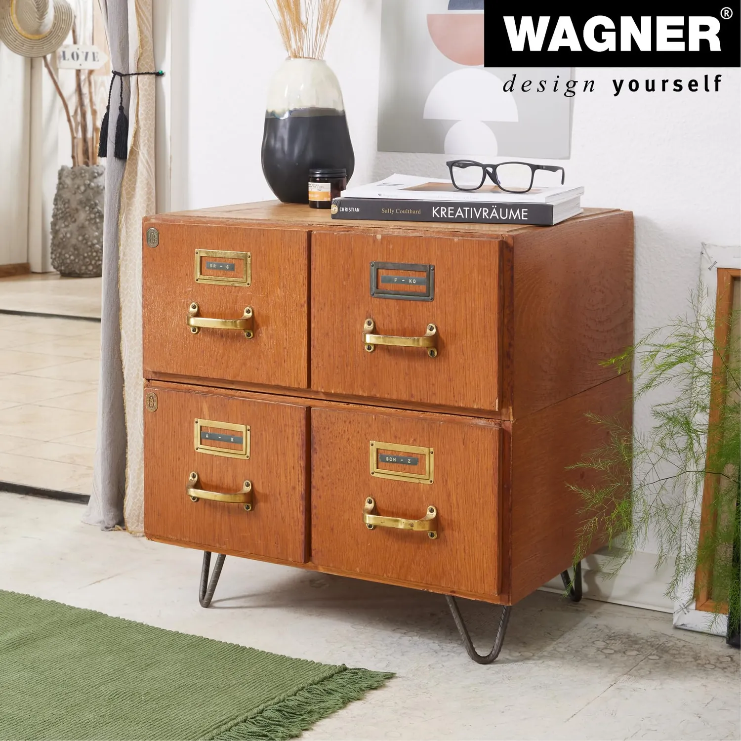Wagner Hairpin ST 8218 gamba mobile ferro opaco 10 cm 1 pz