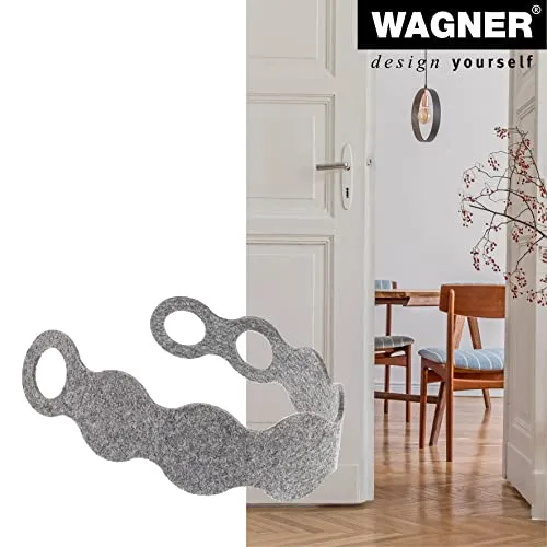 Wagner EH 3019 fermaporta maniglia feltro grigio adattabile