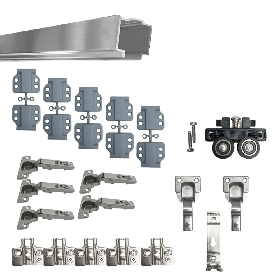 Indaux Kit Binario Ante a Libro 1 Coppia Collo Dritto