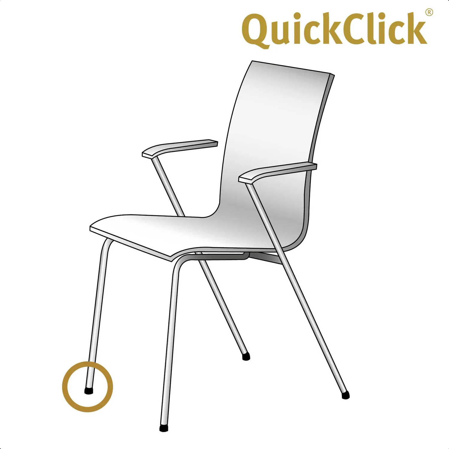 Wagner QuickClick 16783500 inserti lana 4 pezzi Ø25mm