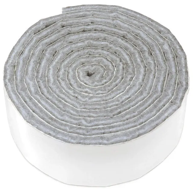 Adsamm 24x1000 mm nastro feltro autoadesivo grigio spessore 3,5 mm