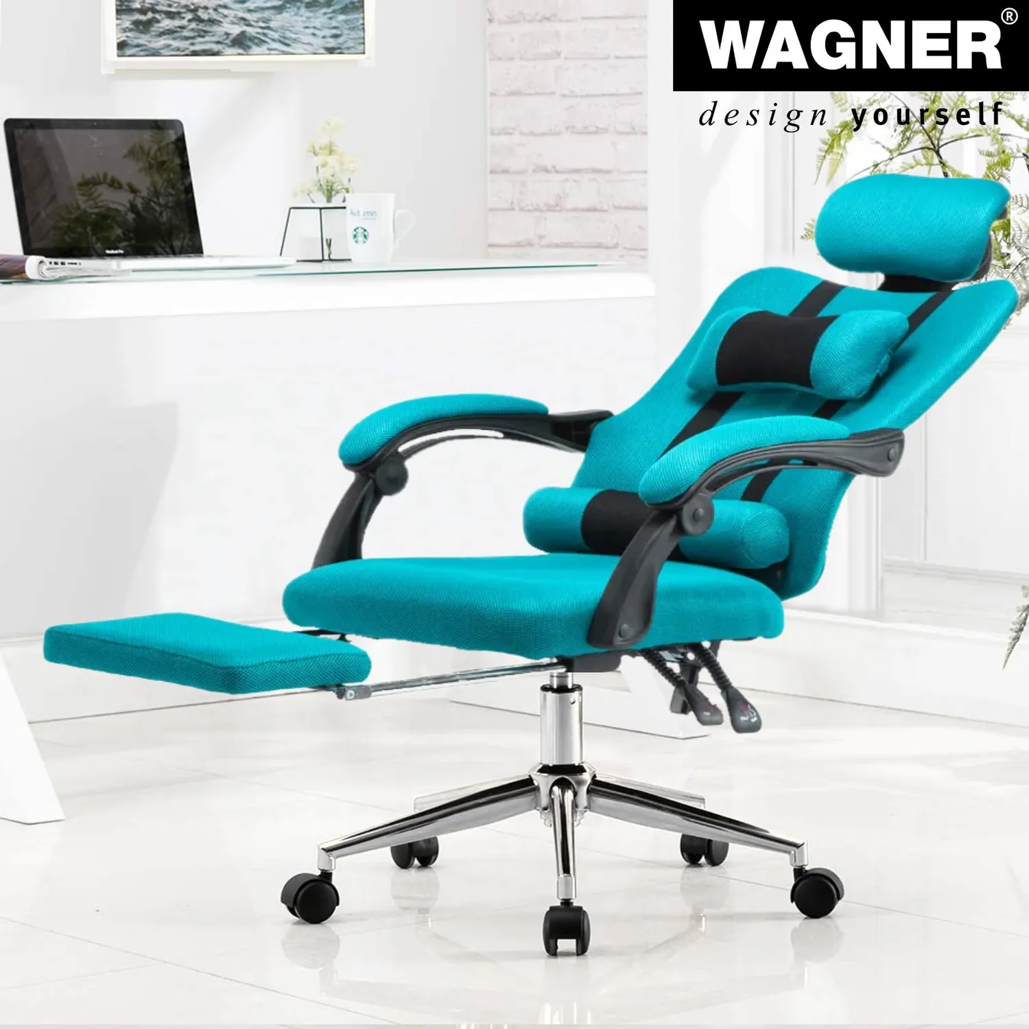 Wagner Ruote Sedia Ufficio Duro Ø 50 mm Perno 11 mm 5 pz